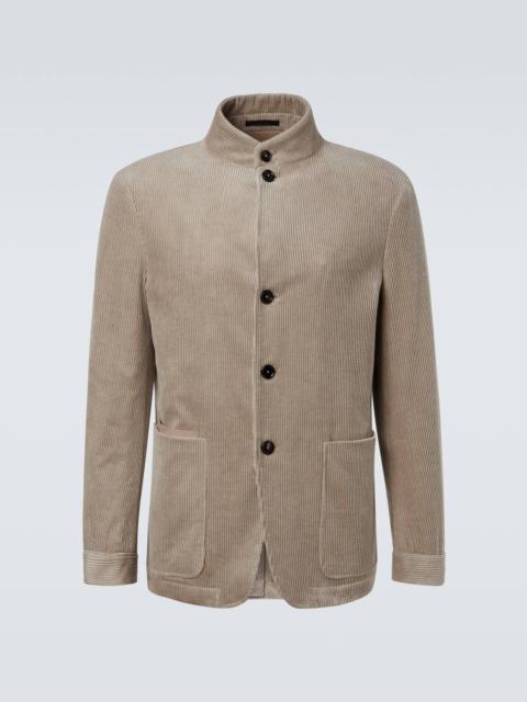 ZEGNA Conte cotton and cashmere corduroy jacket