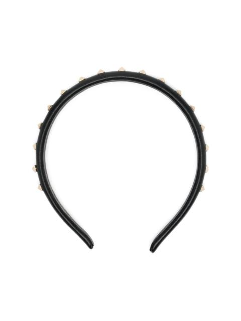 Rockstud leather headband