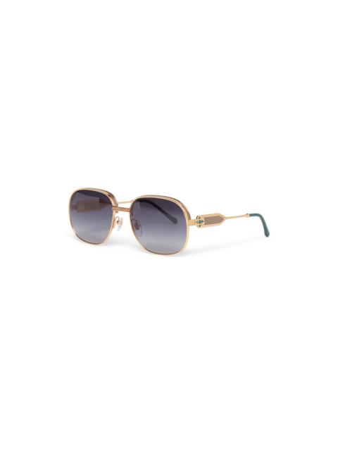 CASABLANCA Silver & Gold The Vermont Sunglasses | Casablanca Paris