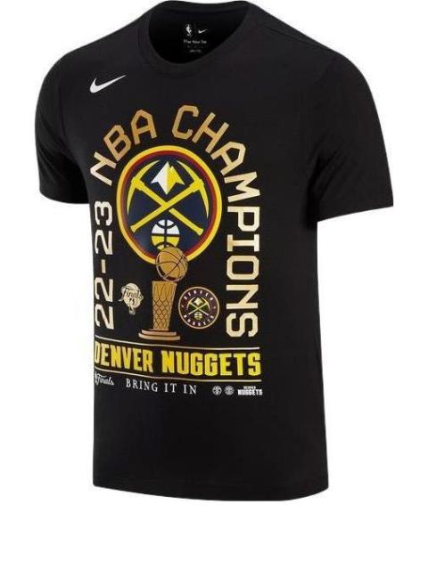 Nike Nike Denver Nuggets Team Badge Round Neck Pullover Short Sleeve T-Shirt HF1913-010