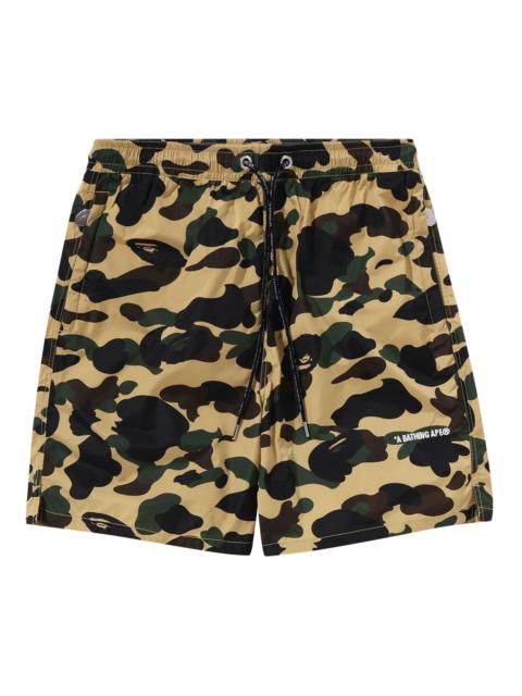 A BATHING APE® BAPE 1st Camo Beach Shorts 'Yellow'