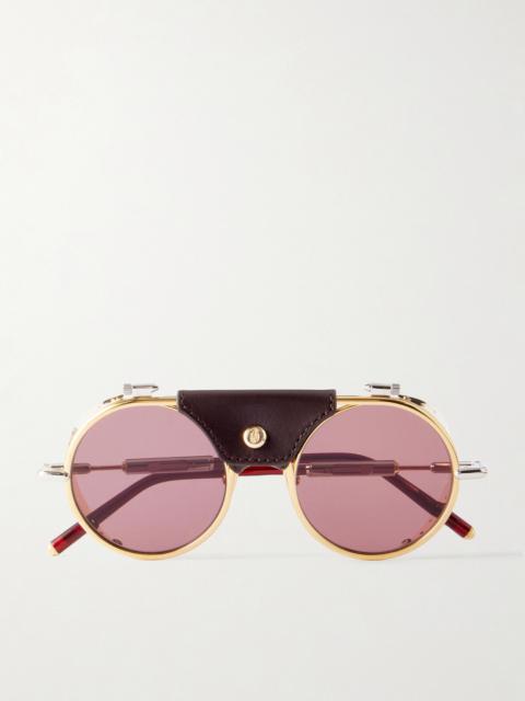 JACQUES MARIE MAGE Glacier Rocky Round Frame Sunglasses