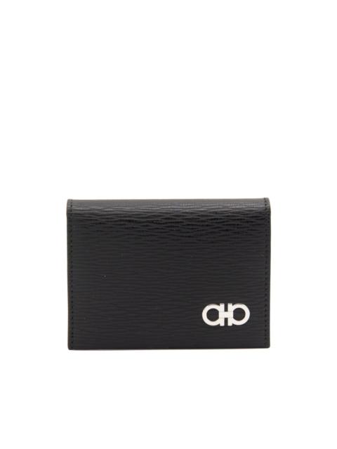 FERRAGAMO Gancini-embossed leather cardholder