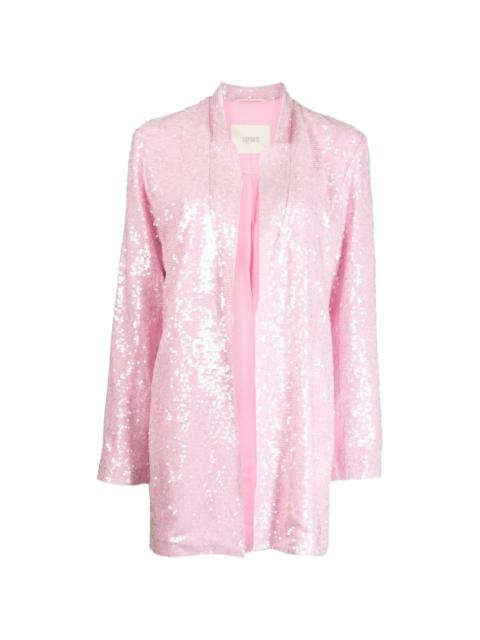 LAPOINTE sequin-embellished notched-collar blazer