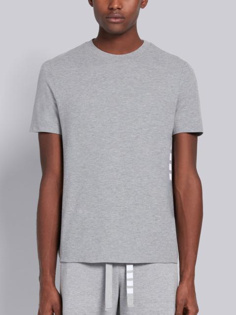Light Grey Classic Pique Rib Side Insert 4-Bar T-shirt