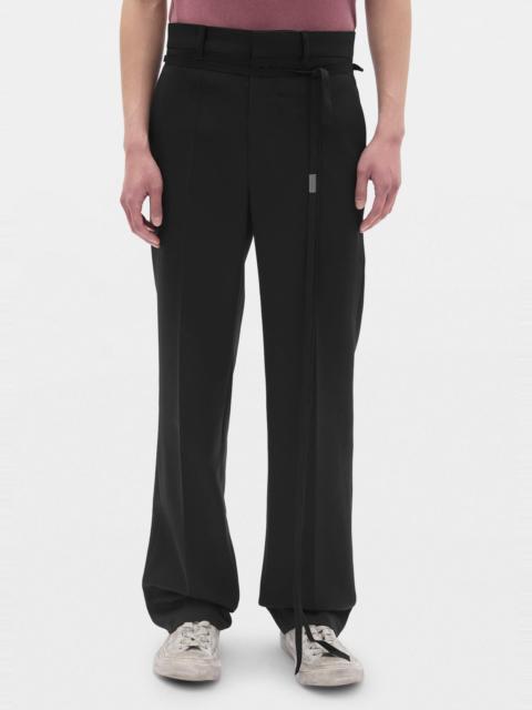 Ann Demeulemeester Rubert Classic Trousers with Ribbon Belt