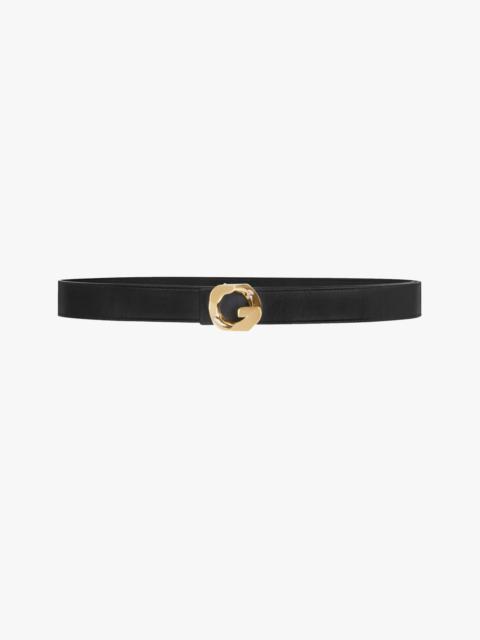 Givenchy G CHAIN BUCKLE BELT IN LEATHER
