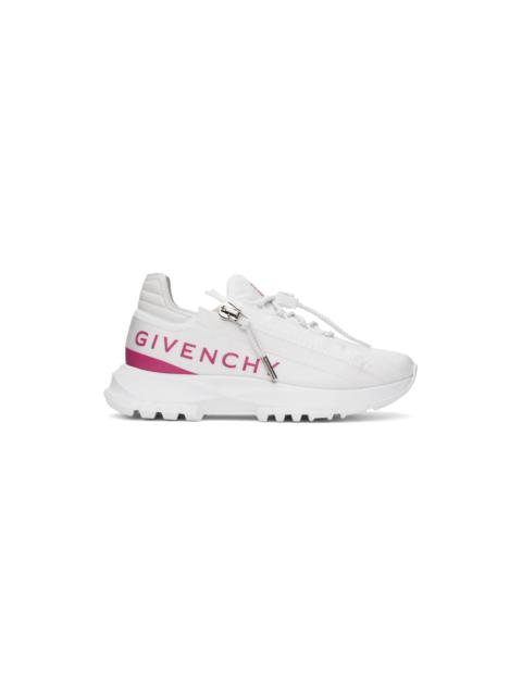 White & Pink Spectre Sneakers