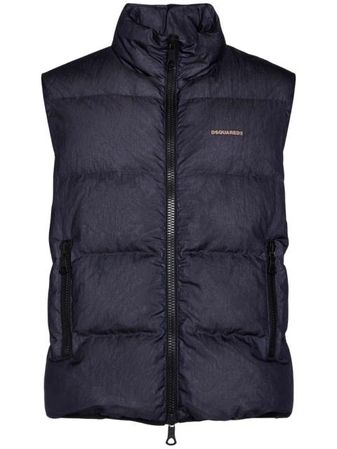 Classic logo nylon puffer vest