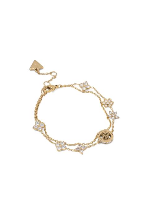GUESS USA flower charm bracelet
