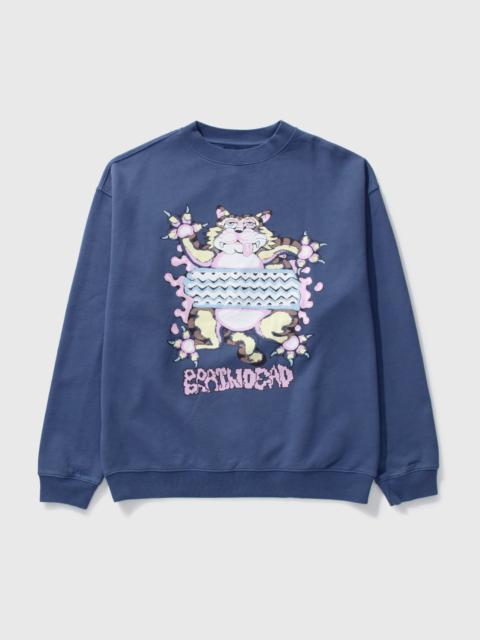 RELAXED CAT CREWNECK