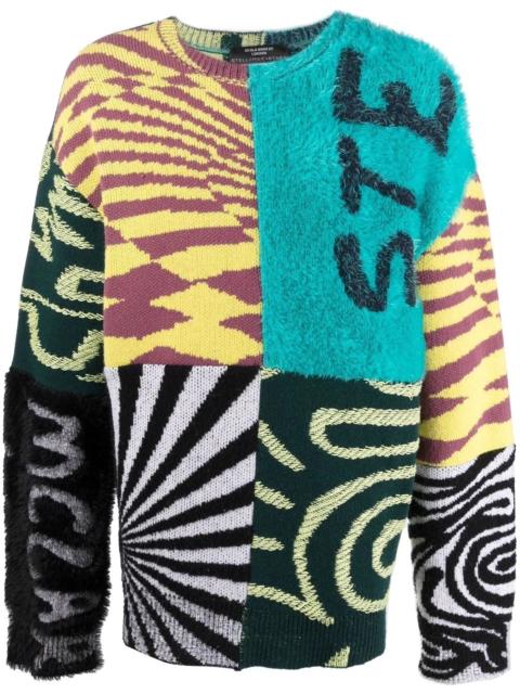 Stella McCartney colour-blocked logo jumper