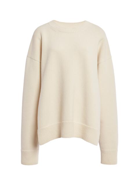 Jil Sander Knit Wool-Cashmere Sweater ivory