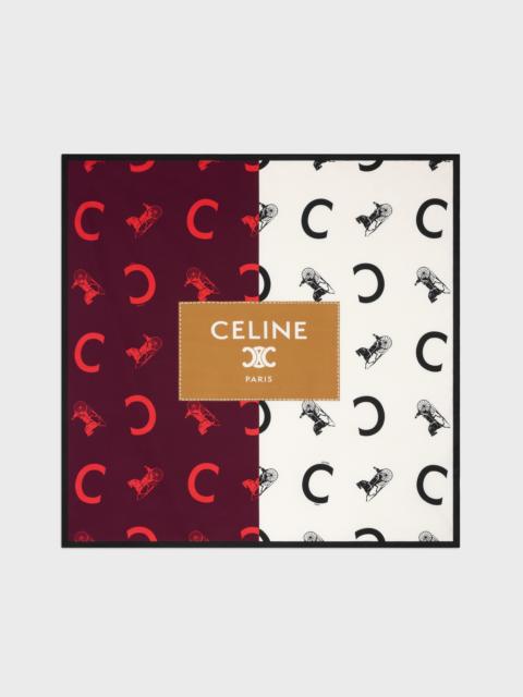 CELINE square IN silk twill