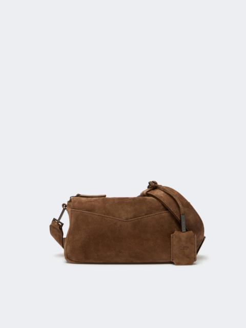 Max Mara SKIPPERXSSUE Split leather micro handbag - HAZELNUT BROWN