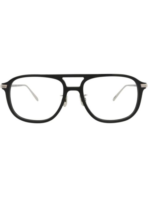 Berluti Berluti Aviator-Frame Acetate Optical Frames Black Silver Transparent (BL50006U-55-001)