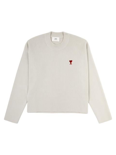 Logo-embroidered cotton-blend jumper