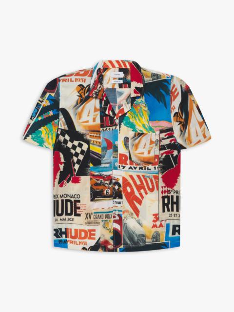Rhude POSTER BUTTON UP