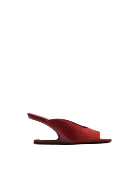 Balmain suede mule sandals