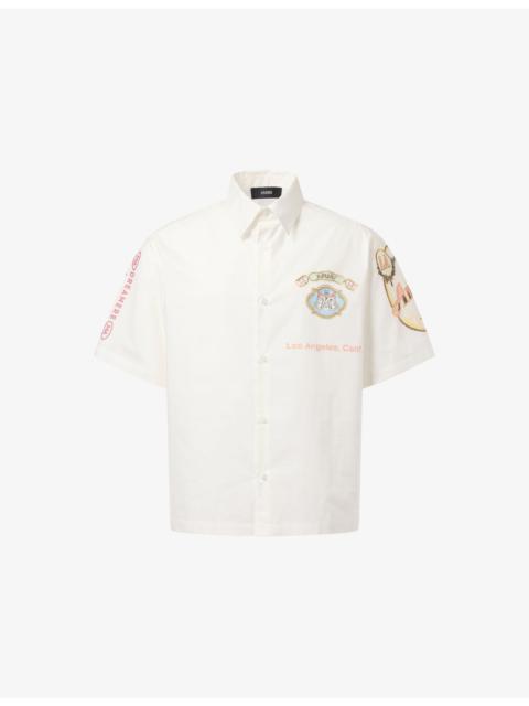 AMIRI Vista Poplin Short-Sleeve Cotton Shirt