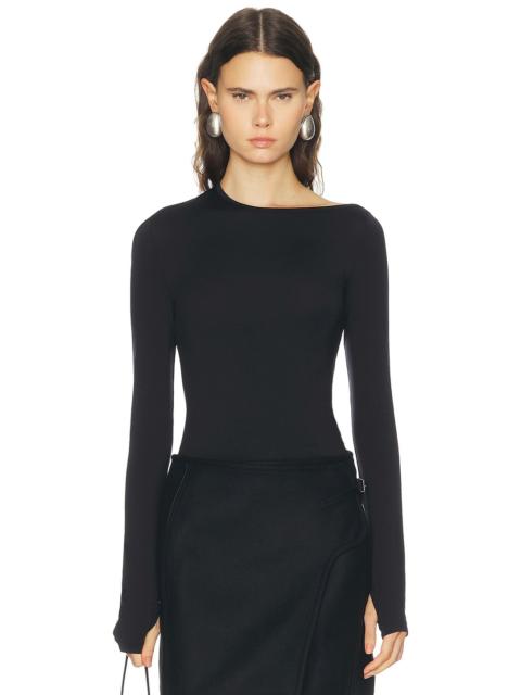 Helmut Lang Asymmetrical Cutout Top