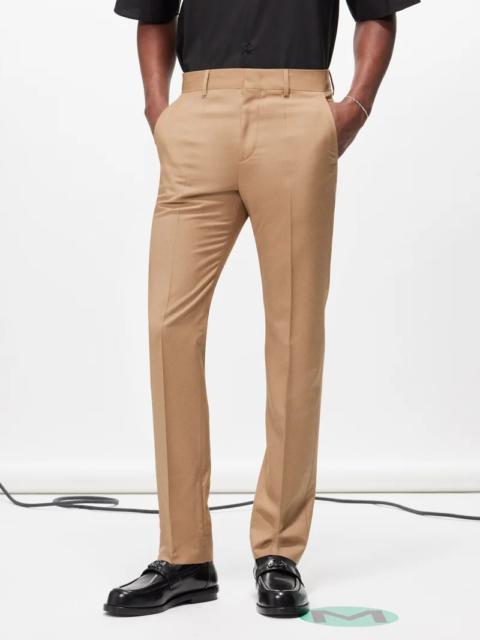 Valentino Wool-blend twill straight-leg trousers