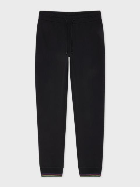 Paul Smith Black Cotton-Blend Jersey Sweatpants