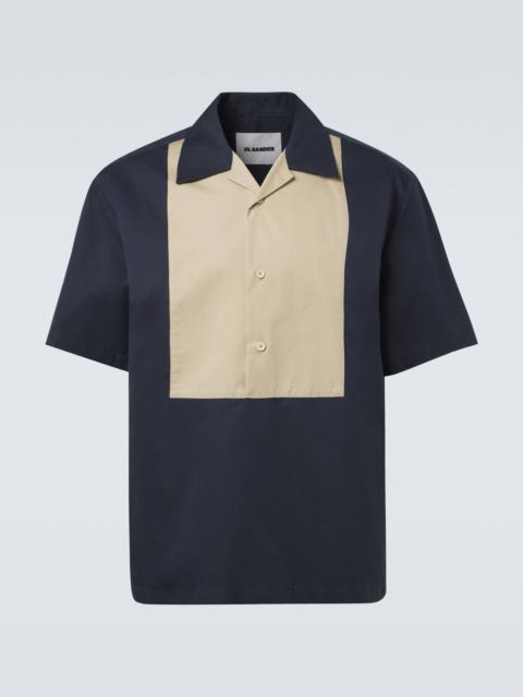 Jil Sander Cotton and silk bowling shirt