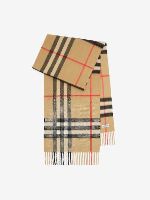 Burberry Embellished Check Cashmere Scarf