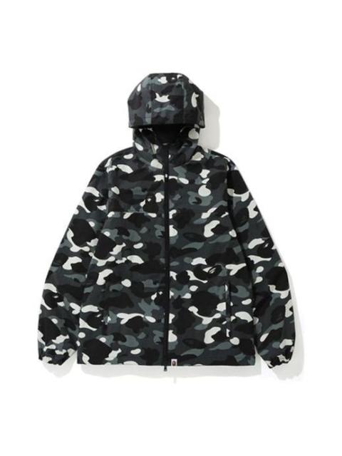 A BATHING APE® A Bathing Ape Camouflage Reflective Hooded Jacket 'Black' 1F70-141-007
