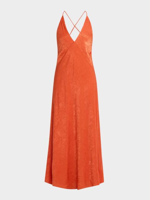 SIGNIFICANT OTHER Arielle Plunging Maxi Dress