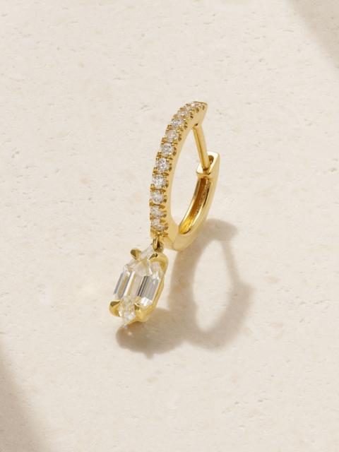 ANITA KO Huggies 18-karat gold diamond single earring Gold