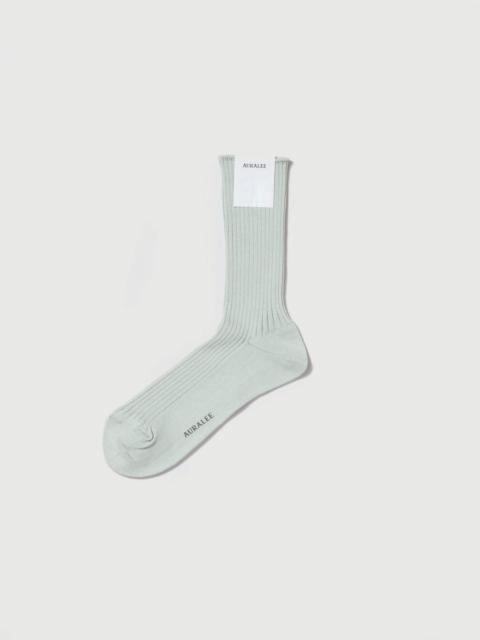 AURALEE GIZA HIGH GAUGE SOCKS