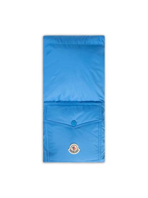 Moncler logo-patch scarf