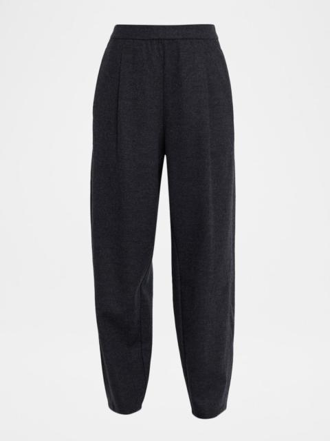 EILEEN FISHER Melange Felted Wool Jersey Lantern Pants