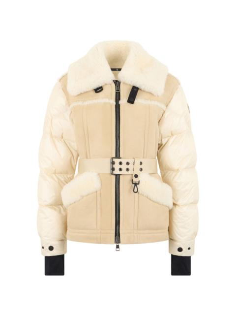 Moncler Grenoble shearling belted jacket
