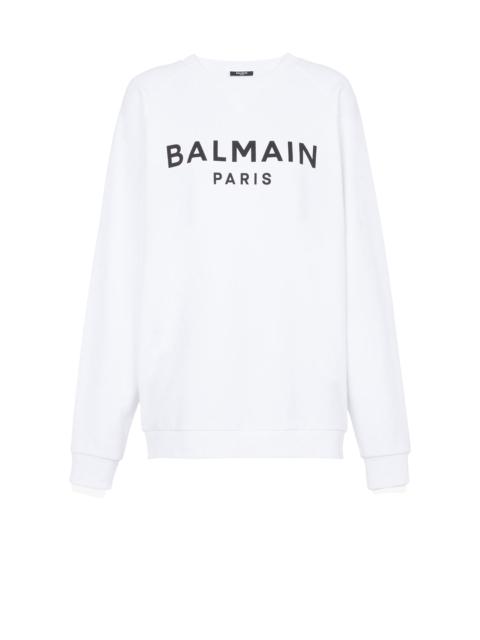 Balmain Cotton printed Balmain logo sweatshirt