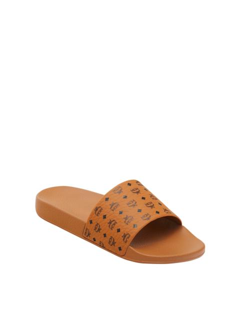 Monogram Print Rubber Slides