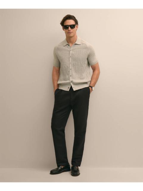 Brooks Brothers The Pleated Linen-Cotton Pants