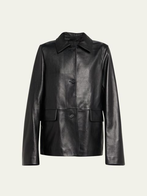 TOTEME Grained Leather Jacket