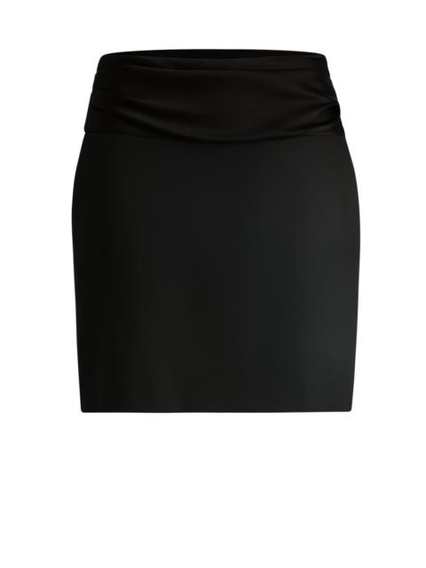 BOSS MINI SKIRT WITH SHINY WAISTBAND
