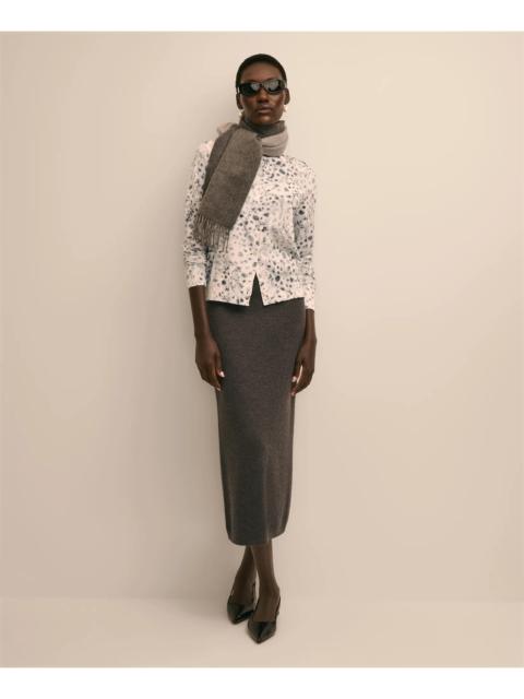 Brooks Brothers Knit Pencil Skirt in Merino Wool