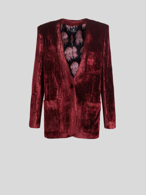 Etro FROISSÉ VELVET JACKET