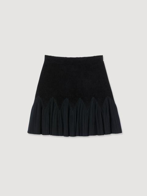 Sandro MINI TWO-TONE SKIRT