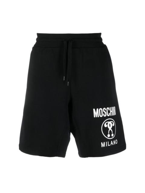Moschino Double Question Mark track shorts