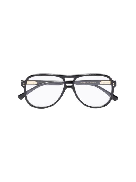 GUCCI aviator frame glasses