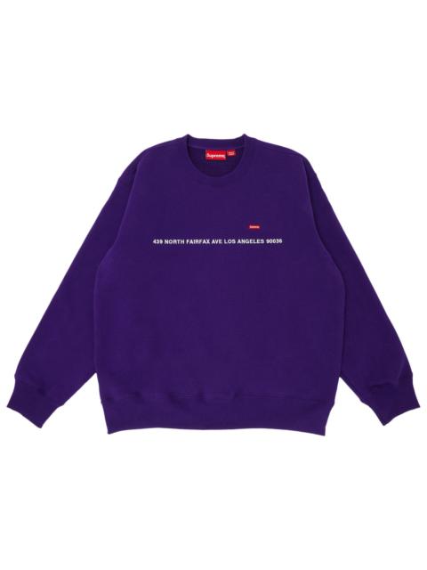 Supreme Supreme Shop Small Box Crewneck - Los Angeles 'Purple'