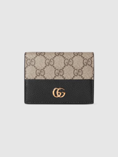GUCCI GG Marmont bi-color card case wallet