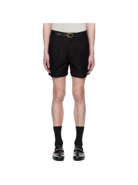 TOM FORD Black Cotton Tailored Shorts