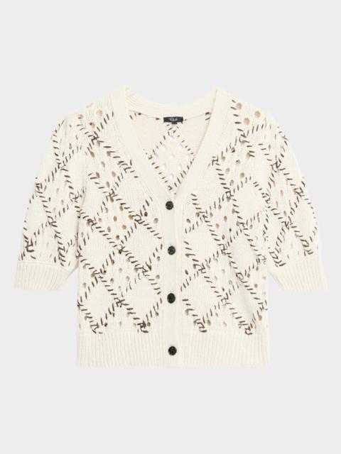 Rails Isla Whipstitch Diamond Cardigan